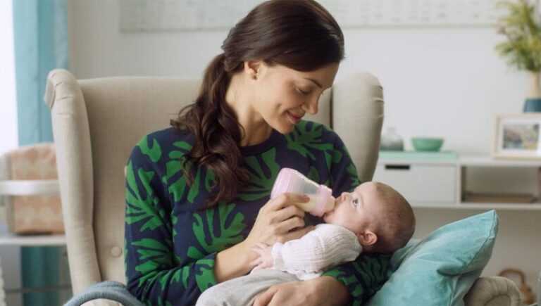 Bottle Feeding a Baby