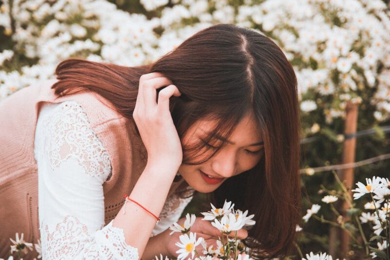 Smelling Flowers