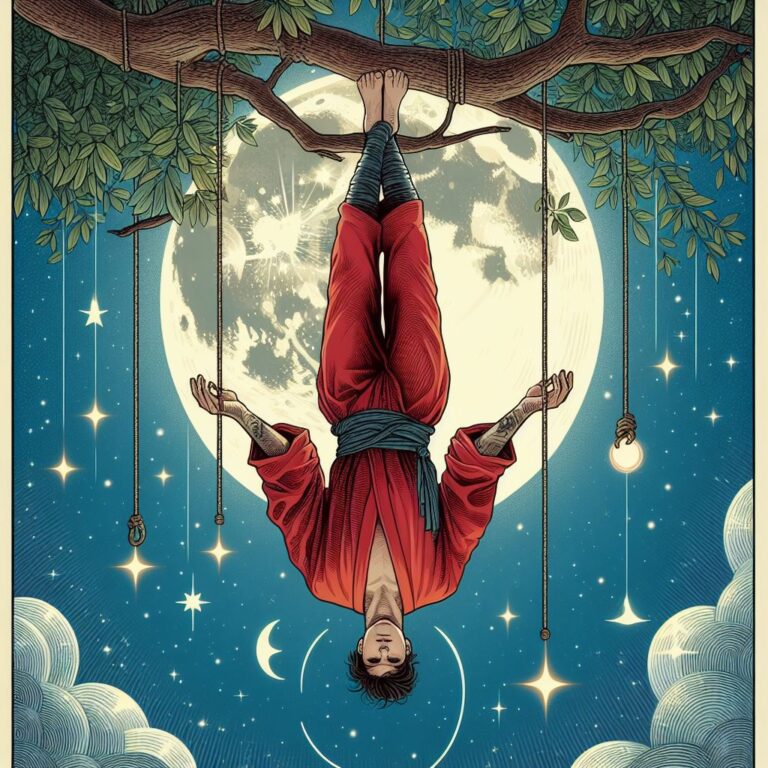 The Hanged Man as Feelings in Love and Relationships - Upright and Reversed