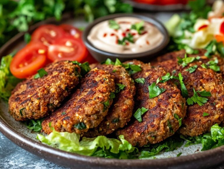 Vegan Köfte with Garlic Sauce