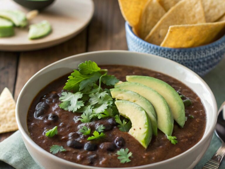 Vegan Black Bean Soup Recipe