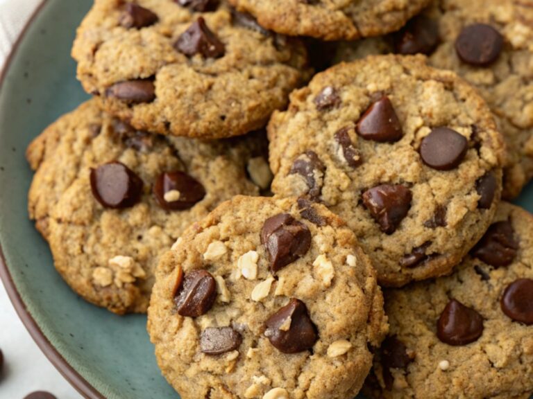 Vegan Oatmeal Chocolate Chip Cookies