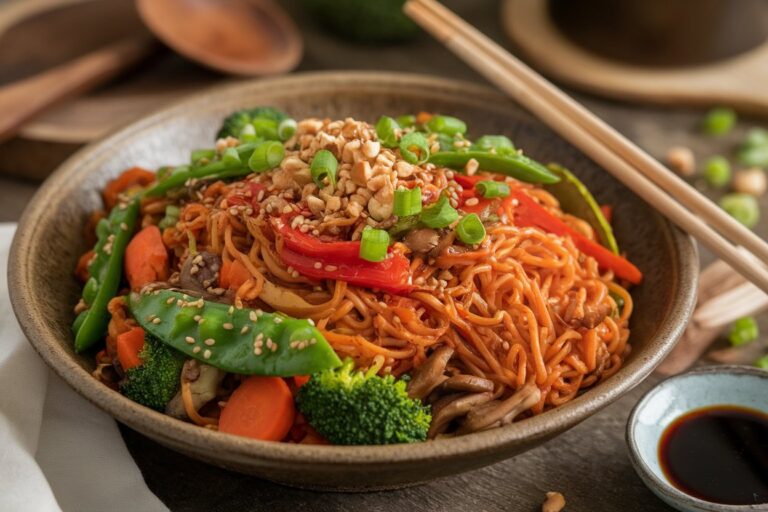 Easy Vegan Ramen Stir Fry