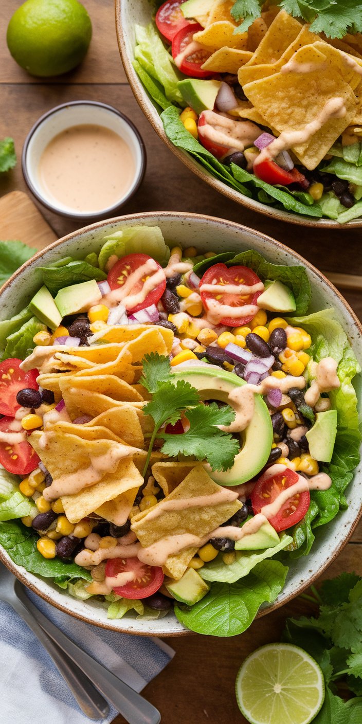 Veggie Frito Taco Salad: A Vegan Dinner Delight