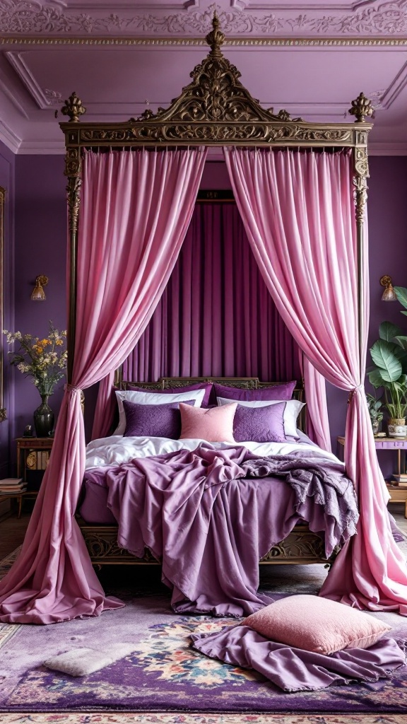 25 Luxurious Purple Boho Bedroom Ideas for a Dreamy Retreat