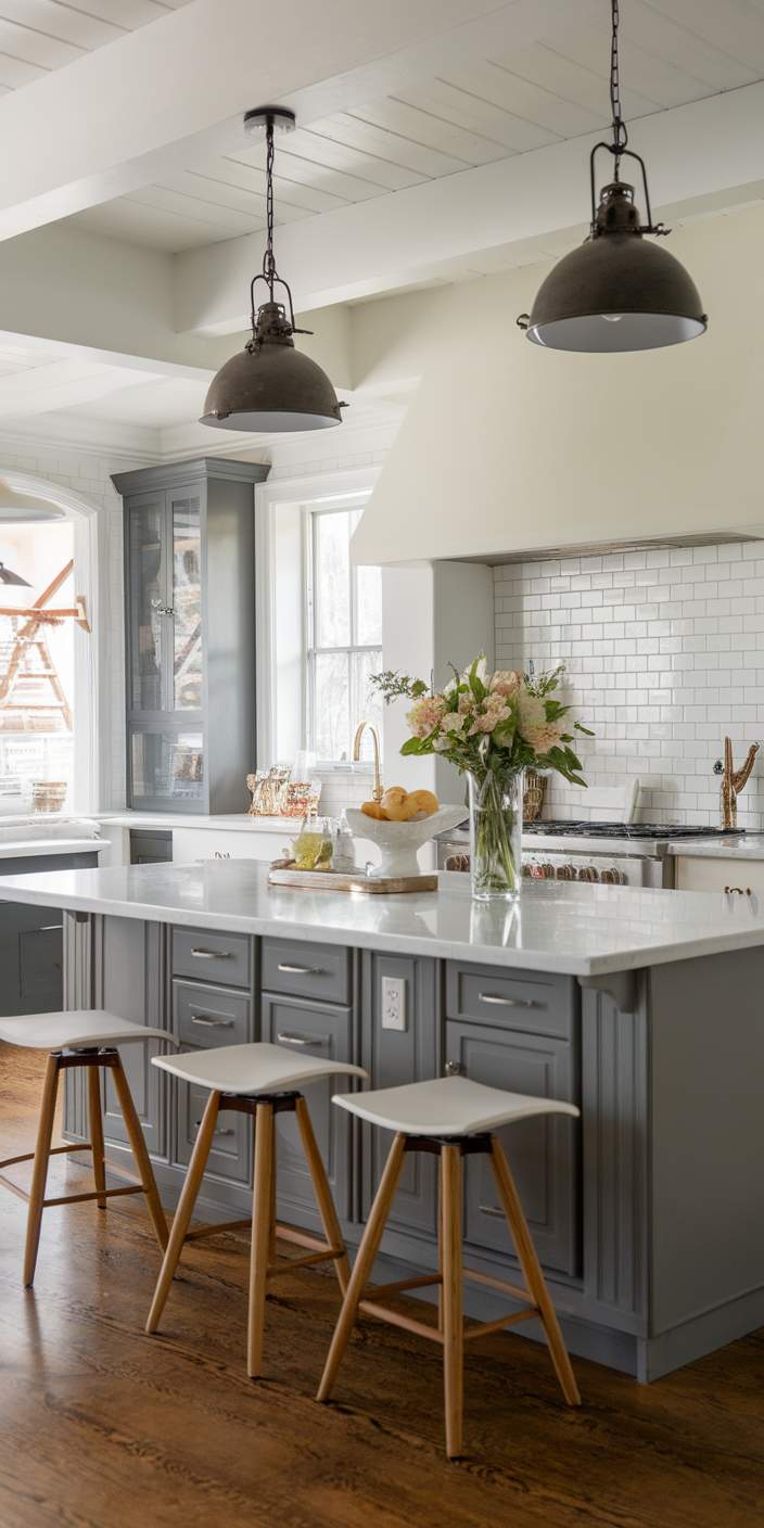 25 Grey Cabinets and White Countertops Ideas You’ll Love