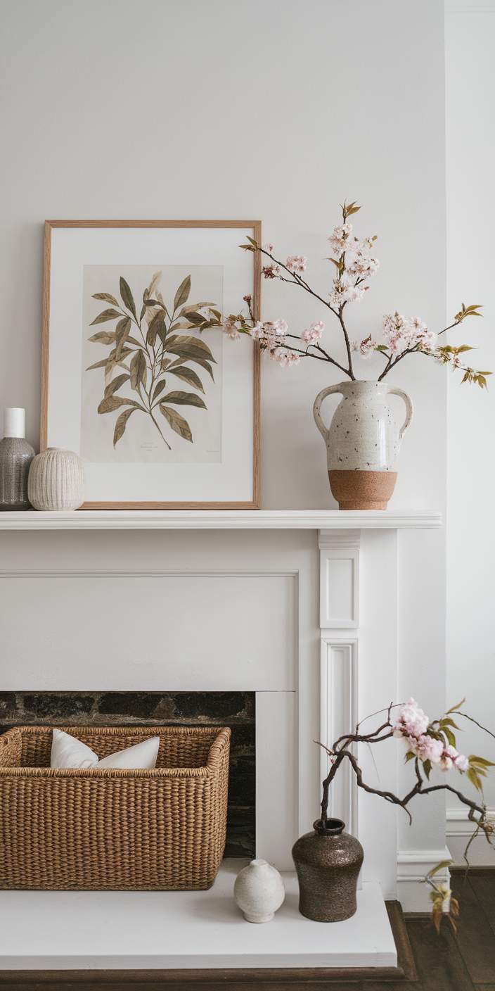 20 Stunning Spring Mantel Decor Ideas to Refresh Your Space