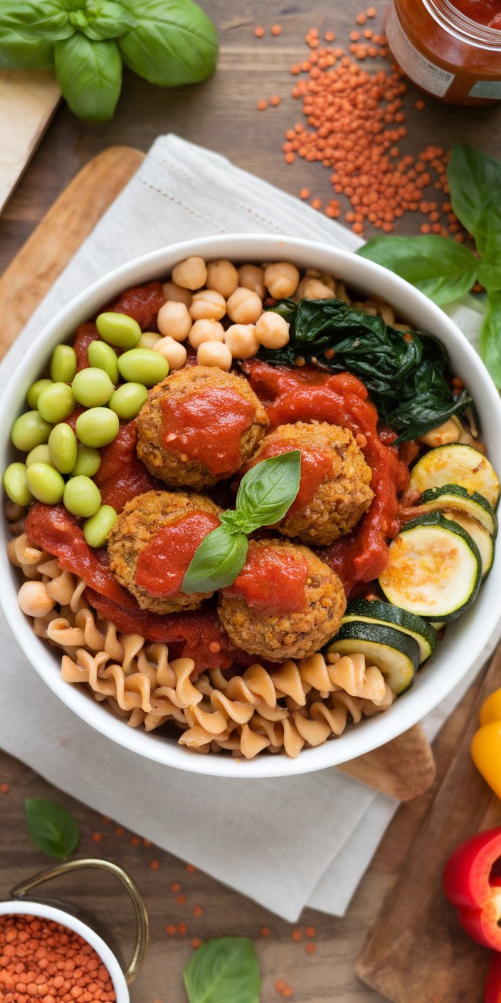 Vegan High-Protein Pasta Bowl